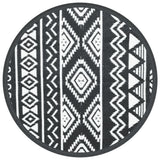 VidaXL outside rug arakil Ø160 cm polypropene black