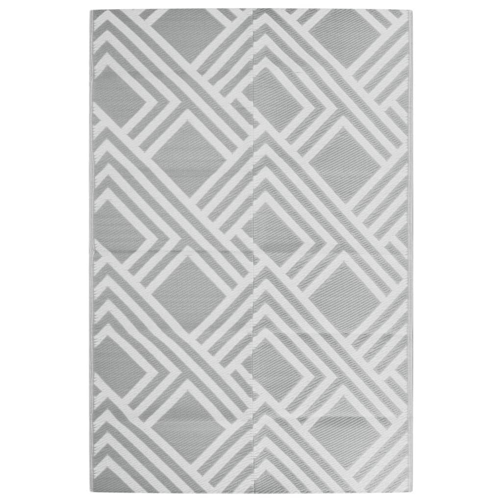 Vidaxl outside rug Arakil 120x180 cm pp gray