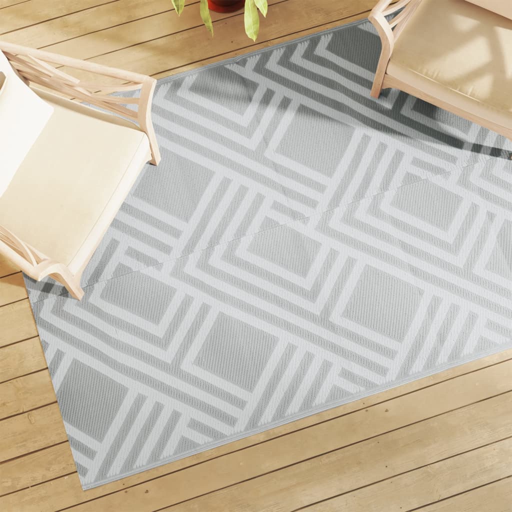 Vidaxl outside rug Arakil 140x200 cm pp gray