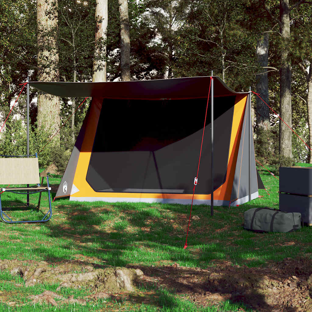 Vidaxl Tent 2-person waterproof gray and orange