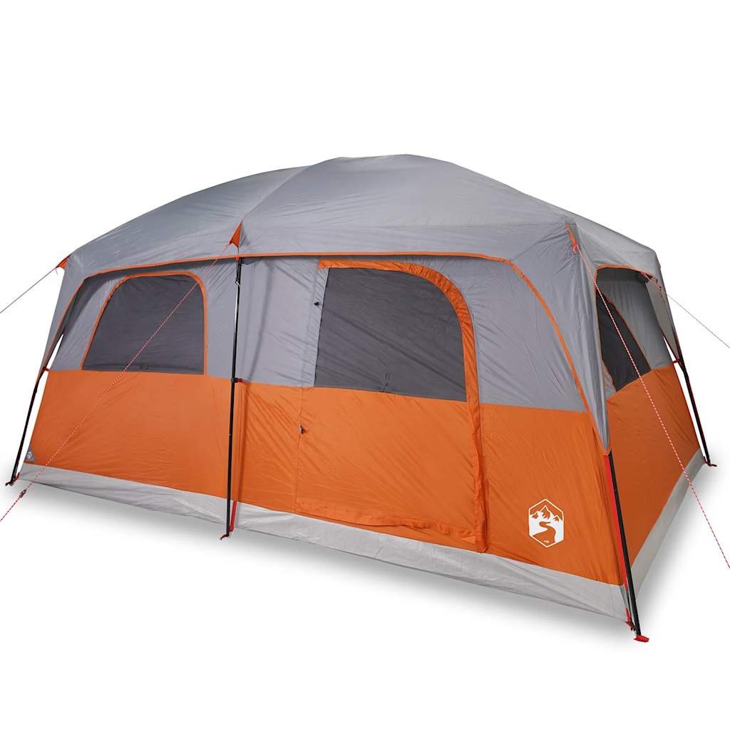 Vidaxl family 10-person waterproof gray and orange