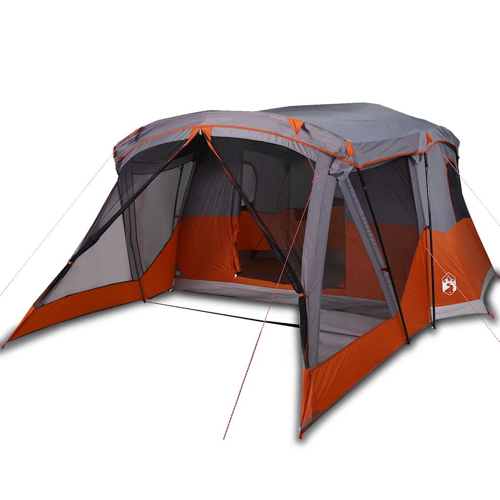 Vidaxl tent with awning 4-person waterproof orange