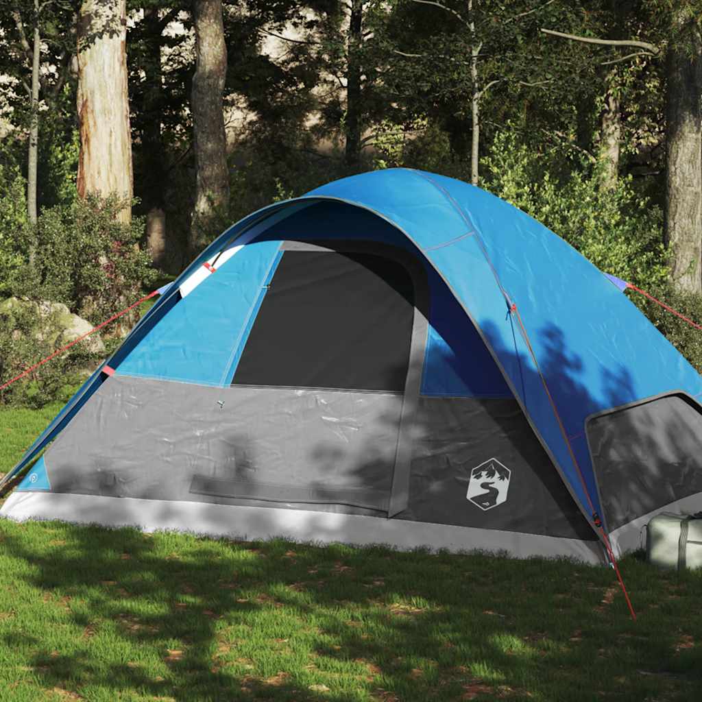 Vidaxl Dome Stan 6-person vodotěsná modrá