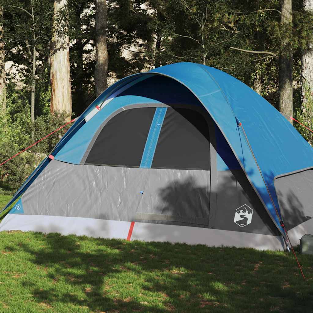 Vidaxl Dome tent 6-person waterproof blue