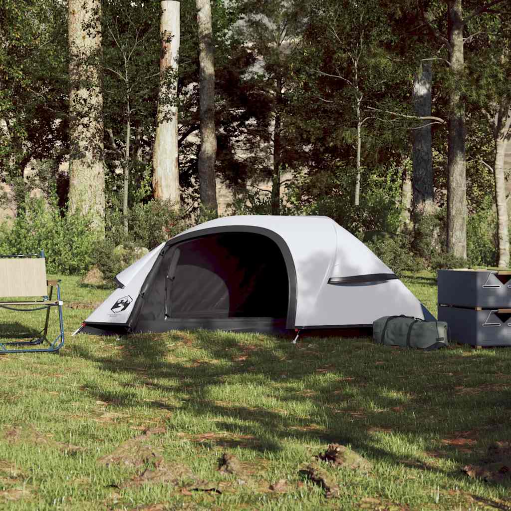 VidaXL Dome tent 1-person Waterproof Damning Fabric White