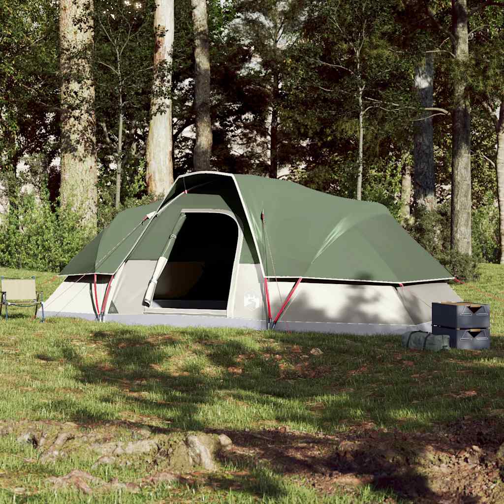 Vidaxl Dome Stan 9-Person Waterproof Green