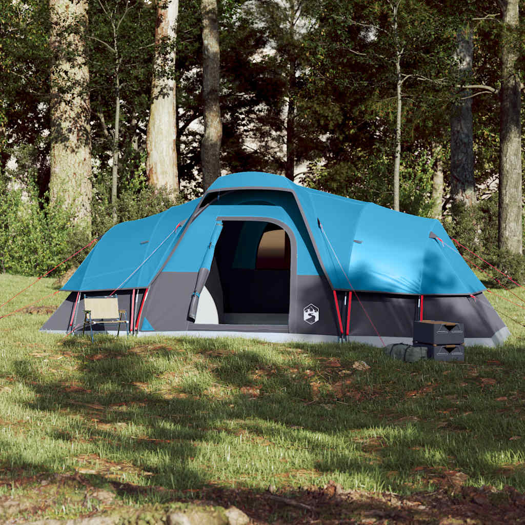 Tenda ombrello Vidaxl per la famiglia Blu impermeabile di 11 persone