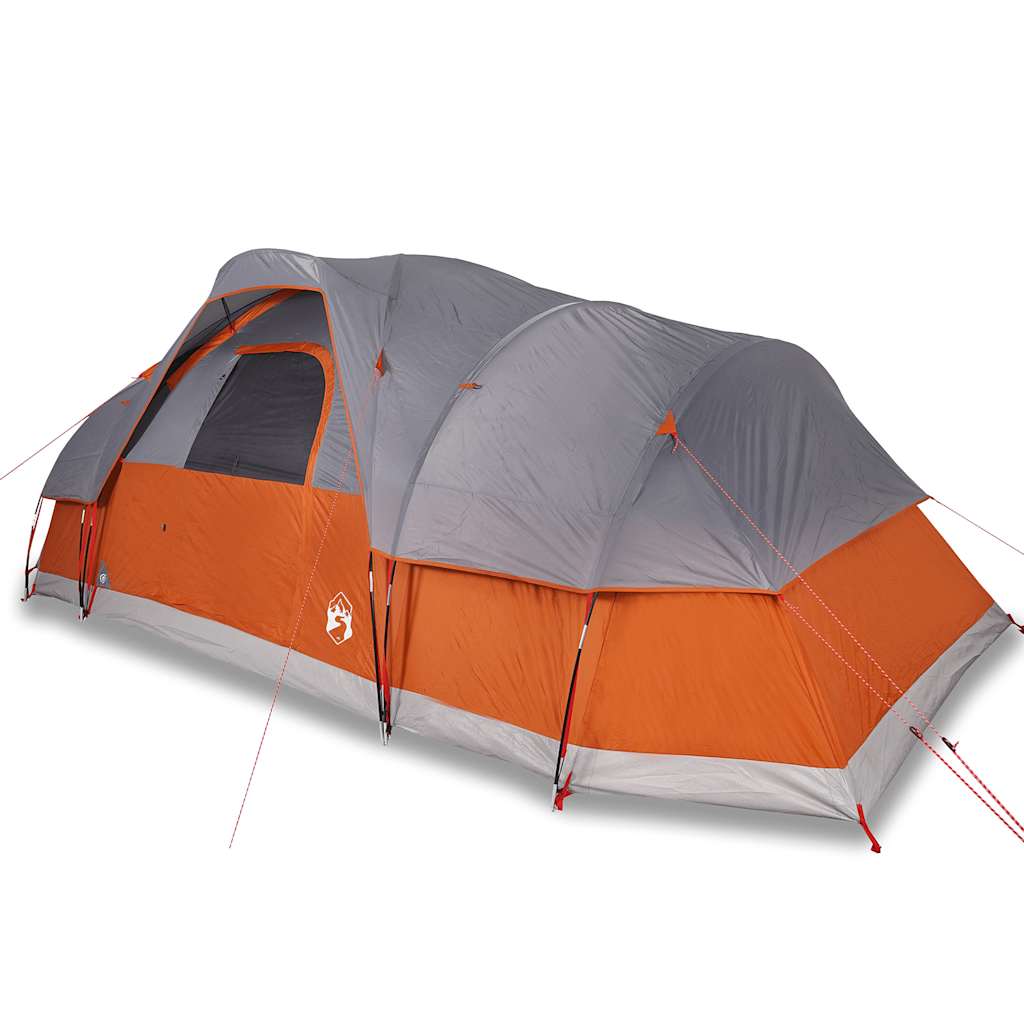 Vidaxl Dome Stan 11-Person Waterproof Grey and Orange