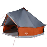 Vidaxl Tipitent for family 10-person waterproof gray and orange