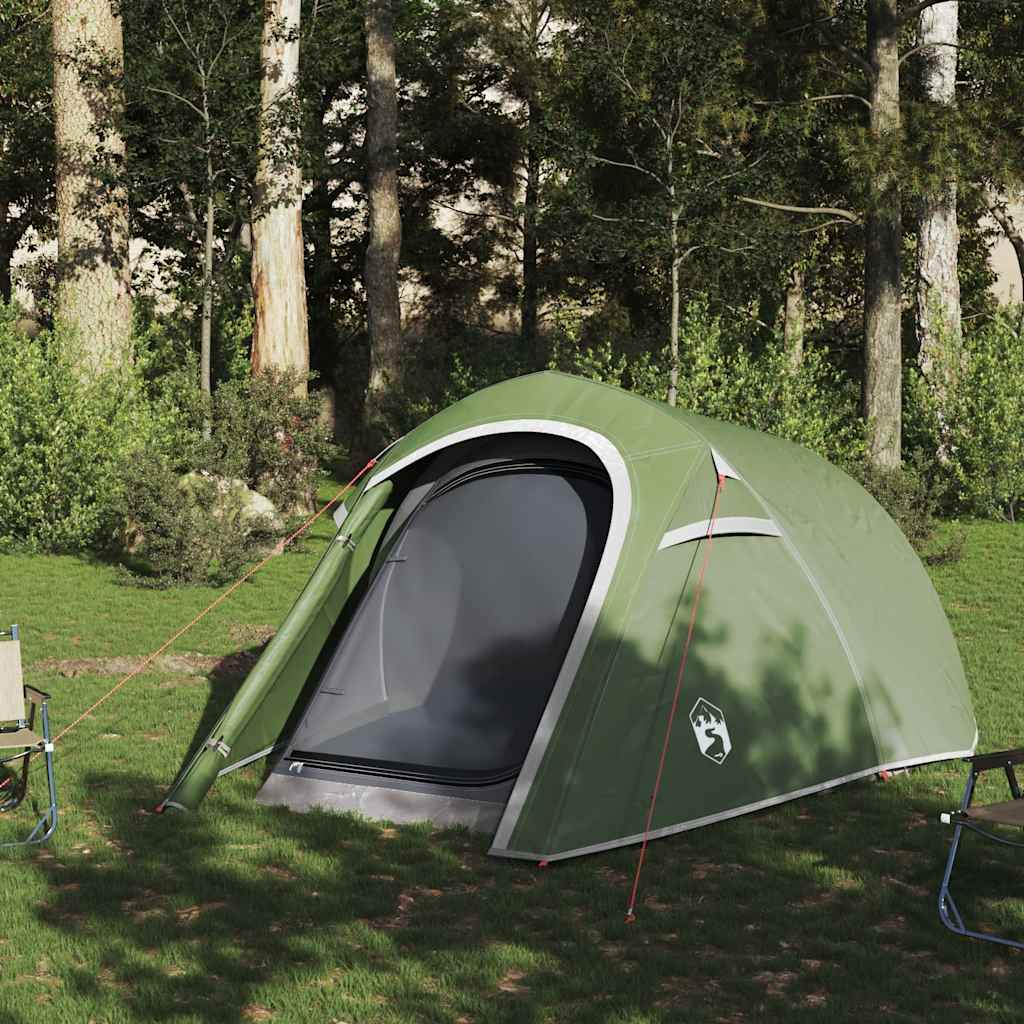 Vidaxl Tunnel Tent à 3 personnes étanche verte