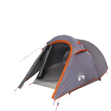 Vidaxl Tung Tent 3-Persona impermeable gris y naranja