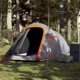 Vidaxl Tunnel tent 2-person waterproof gray and orange