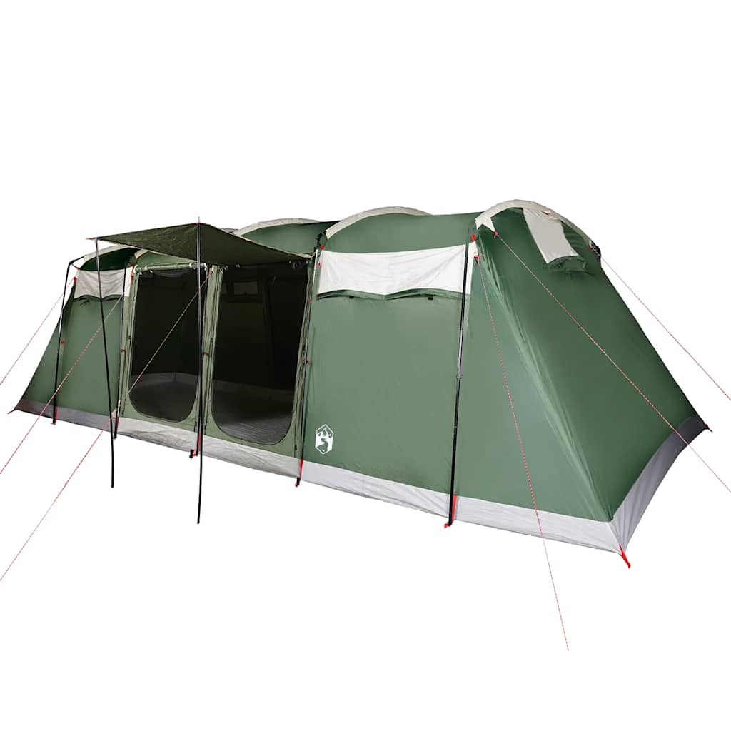 Vidaxl Tunnel Tent à 10 personnes étanche verte