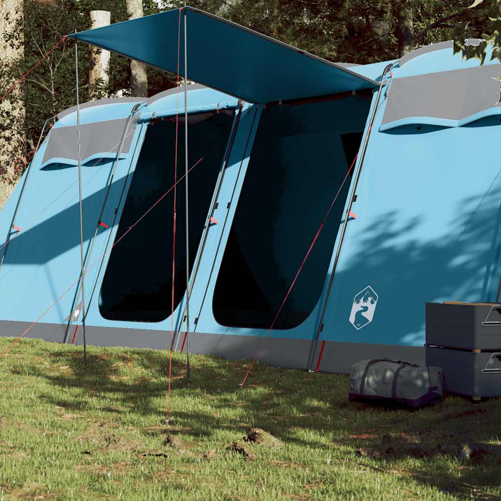 Tenda tunnel Vidaxl Blu impermeabile a 10 persone