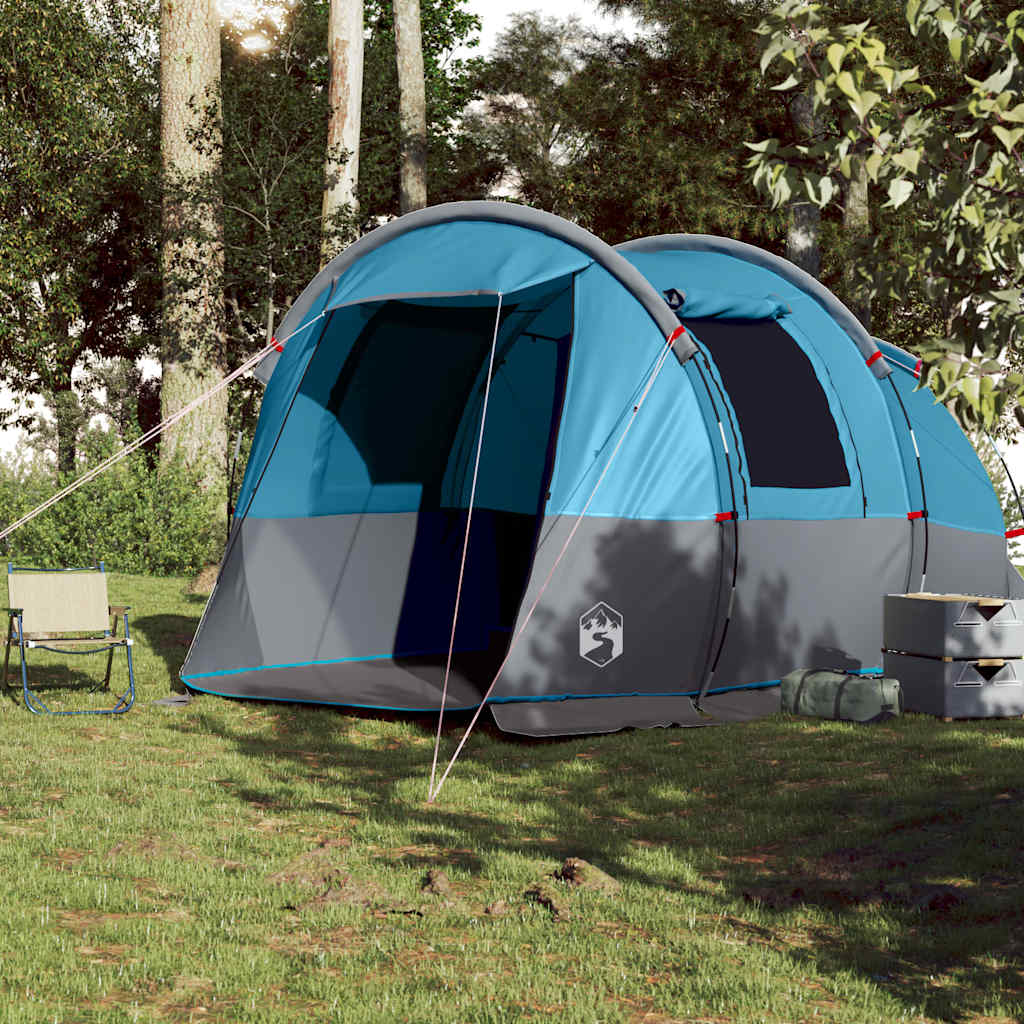 Vidaxl Tunnel tent 4-person waterproof blue