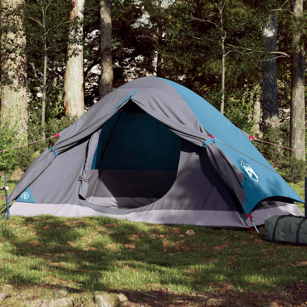 Vidaxl Dome Tenda Blu impermeabile per 4 persone