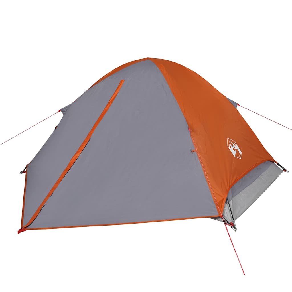 Vidaxl Dome tent 4-person waterproof gray and orange