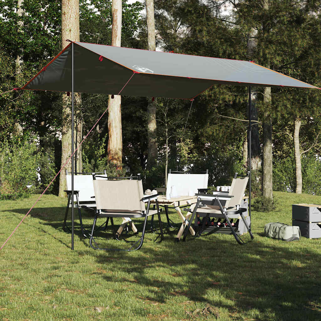 Vidaxl Camping kalesje vanntett 360x294 cm grå og oransje