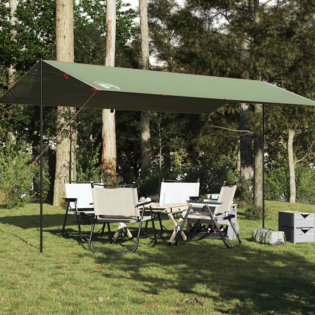 Vidaxl Camping nadstrešek Vodoporoden od 500x294 cm zelena