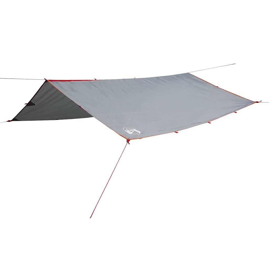 Vidaxl Camping Canvas Waterproof 500x294 cm šedá a oranžová