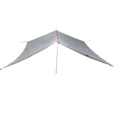 Vidaxl Camping Canvas wasserdicht 420 x 440 cm grau und orange