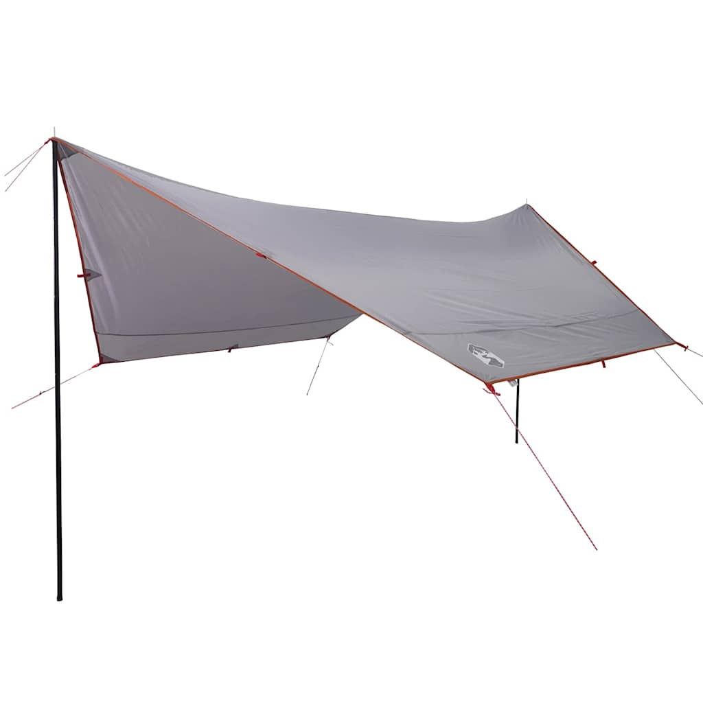 Vidaxl Camping canvas waterproof 430x380x210 cm gray and orange