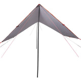 Vidaxl Camping canvas waterproof 430x380x210 cm gray and orange