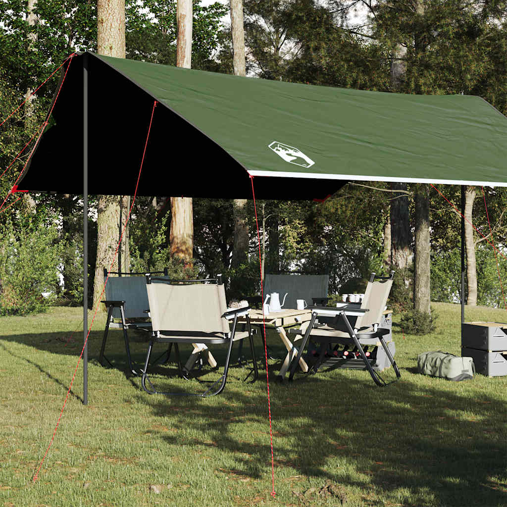 Vidaxl Camping Canvas Waterproof 460x305x210 cm zielony