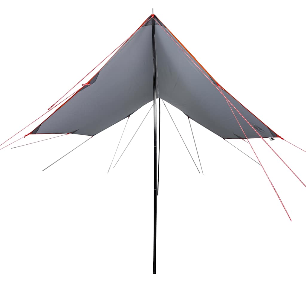 Vidaxl Camping Canvas Waterproof 460x305x210 cm šedá a oranžová