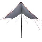 Vidaxl Camping canvas waterproof 460x305x210 cm gray and orange