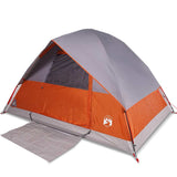 Vidaxl Dome Tent de 2 personas a prueba de agua y naranja