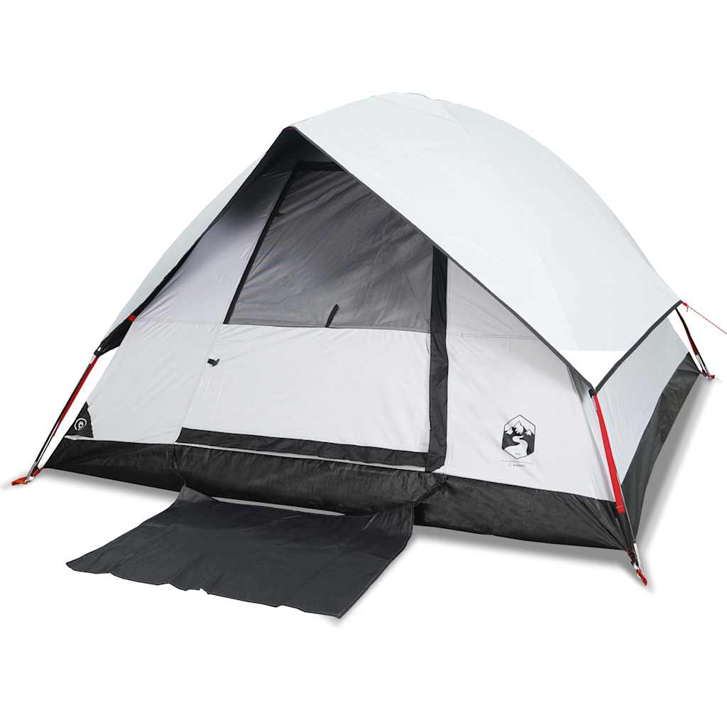 Vidaxl Dome Tent 2-osobowy wodoodporny tkaninę biały