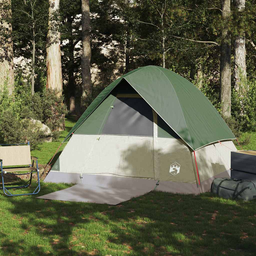 Vidaxl Dome Stan 4-Person Waterproof Green