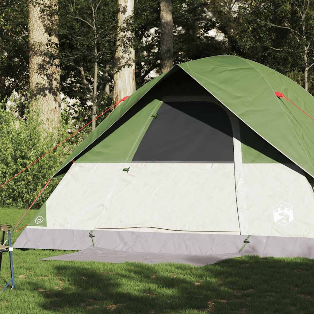 Vidaxl Dome Tenda a 6 persone impermeabile verde