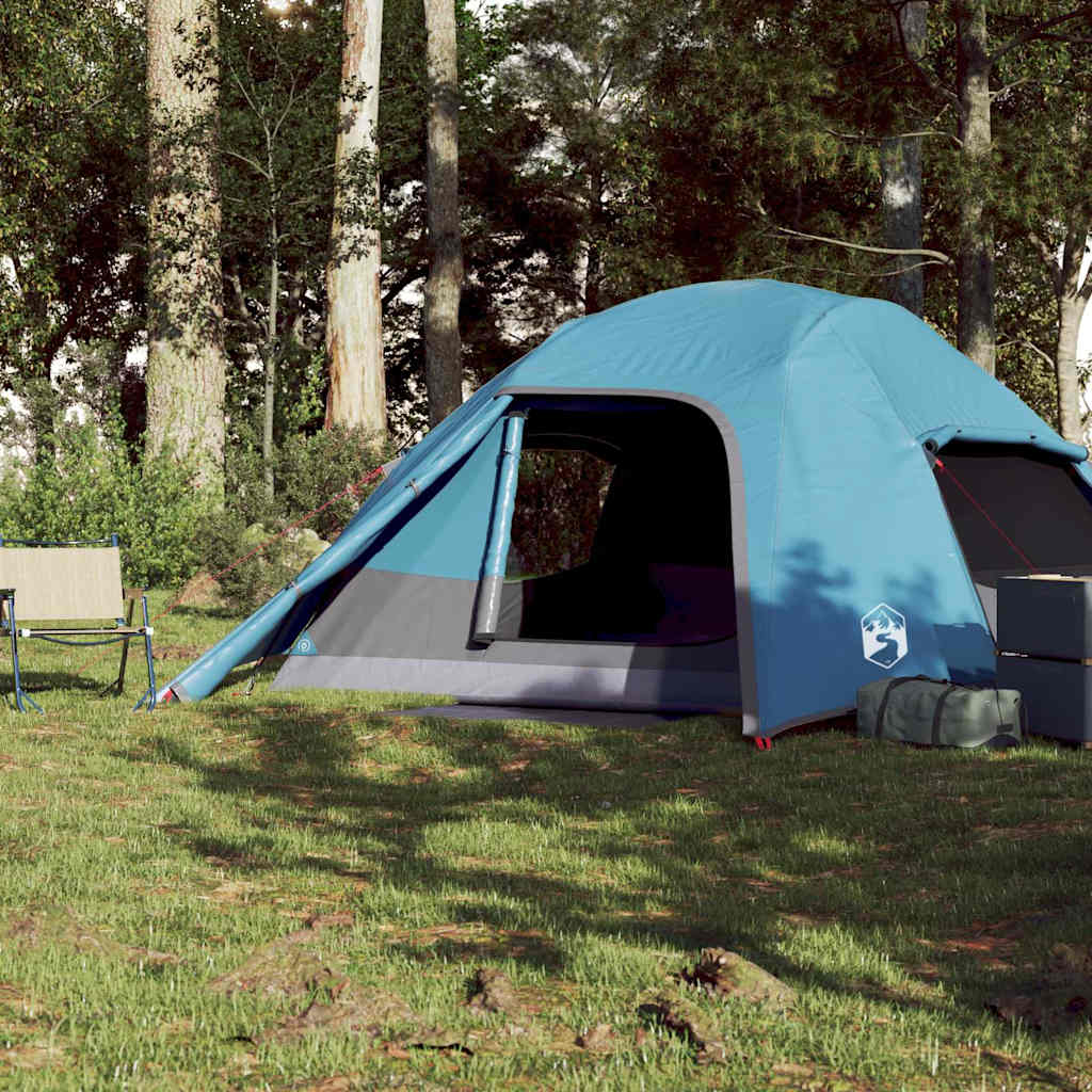 Vidaxl Dome Tenda Blu impermeabile per 4 persone