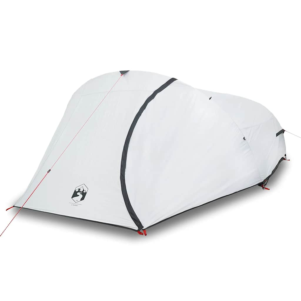 Vidaxl dome tente 4 personnes imperméables tissu damnant blanc