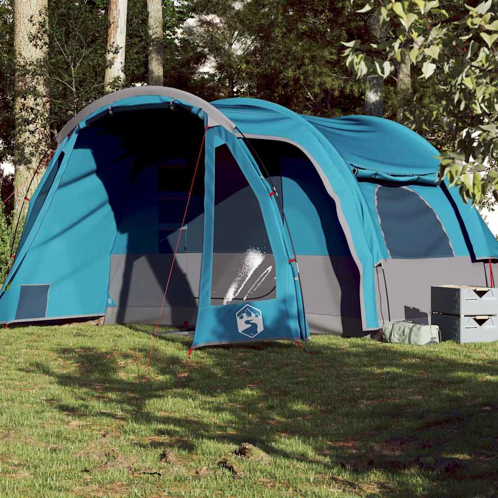 Vidaxl Camping Tent 6-osobowy wodoodporny niebieski