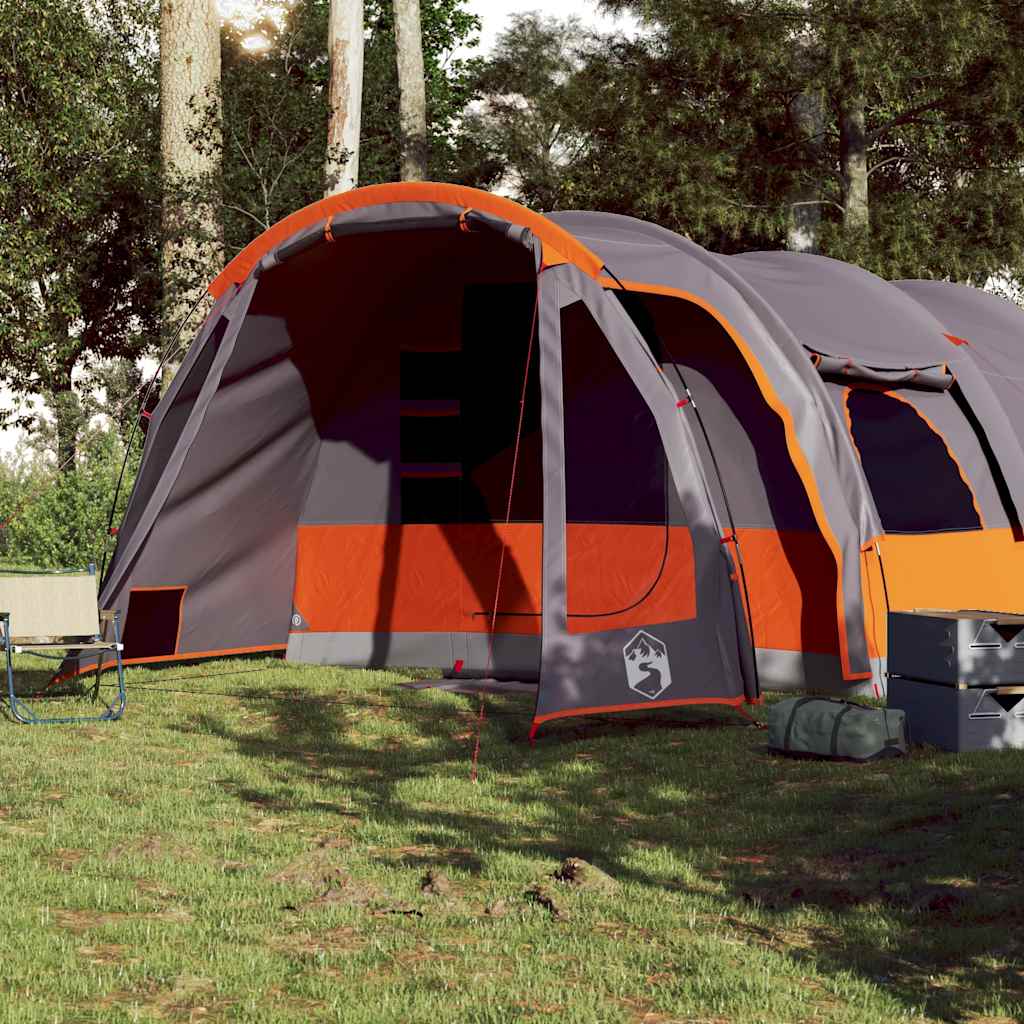 Vidaxl Tunnel tent 8-person waterproof gray