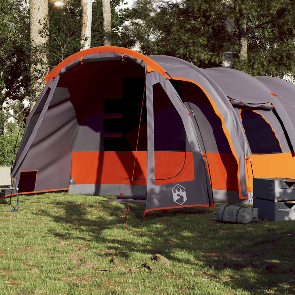 Vidaxl Tunnel tent 8-person waterproof gray