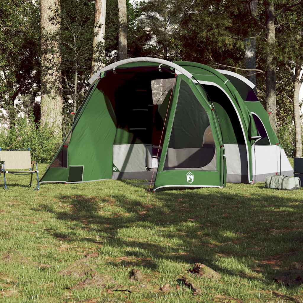 Vidaxl Tunnel Tent Green impermeabile per 4 persone