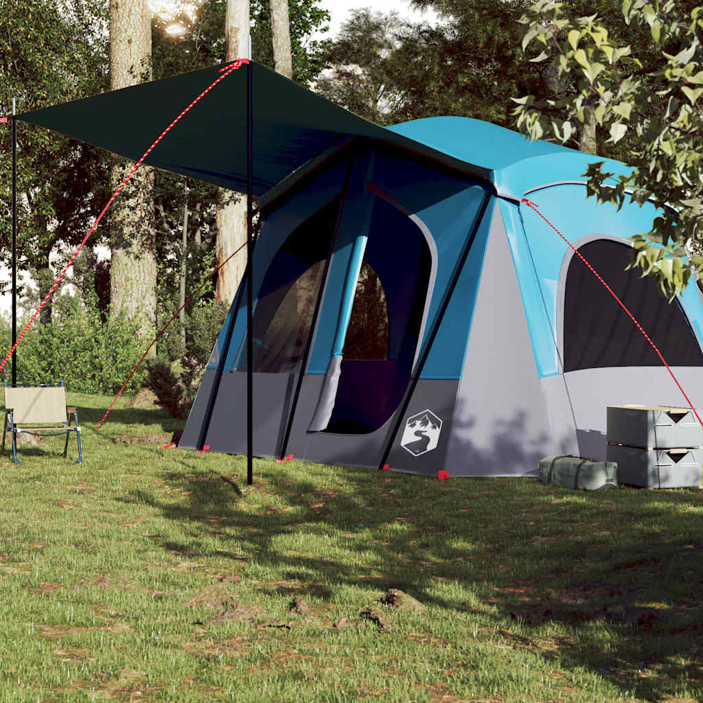 Vidaxl Tent à 5 personnes étanche bleu