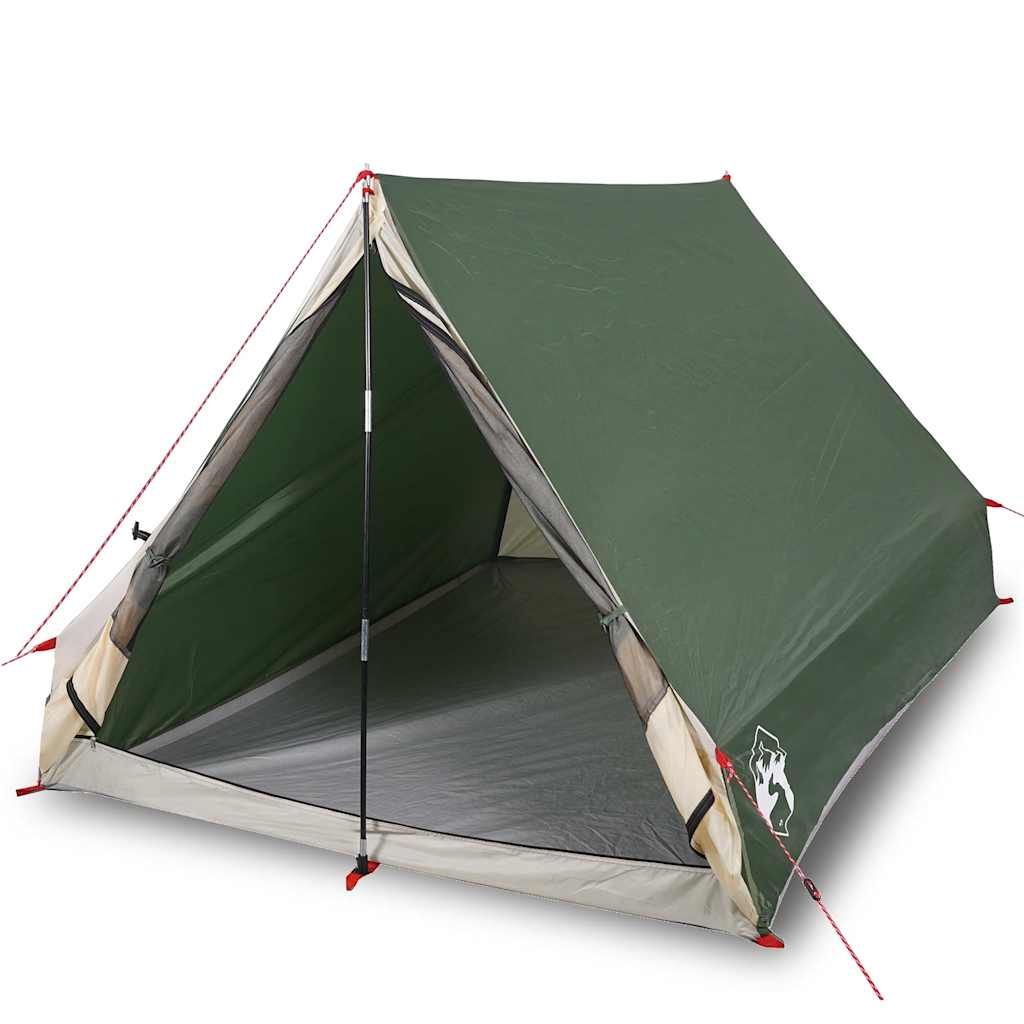 Vidaxl Tent A-frame a 2 persone impermeabile verde