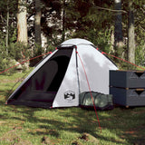 Vidaxl Dome Tent de 3 personas Imploading de tela blanca