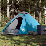 Vidaxl dome tente 4 personnes imperméables bleu