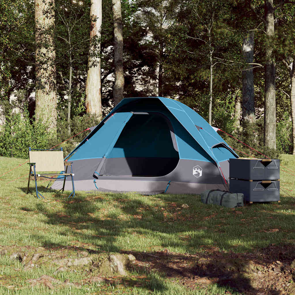 Vidaxl Dome tent 2-person waterproof blue