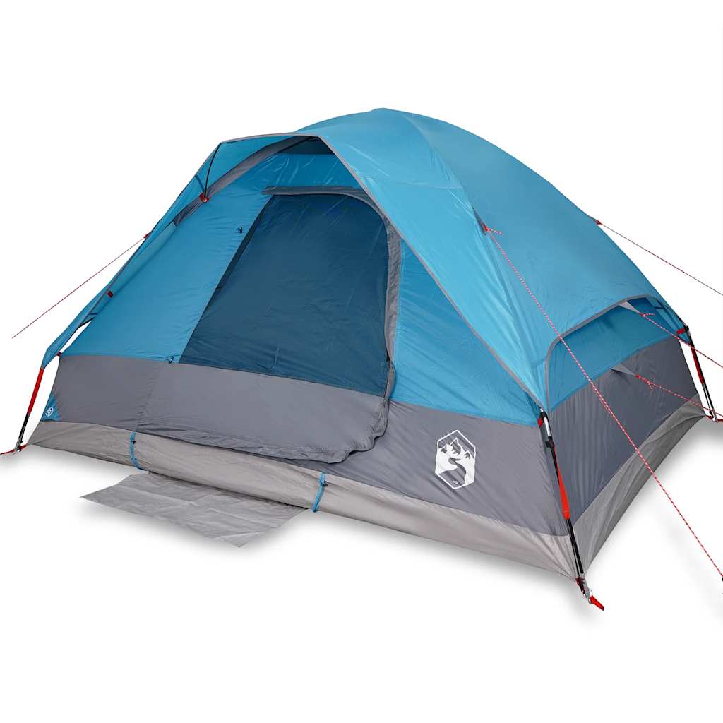 Vidaxl Dome tent 4-person waterproof blue