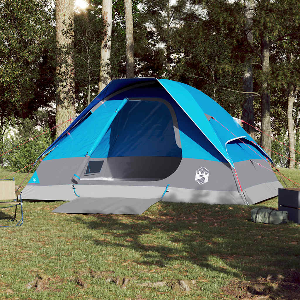 Vidaxl Dome tent 4-person waterproof blue