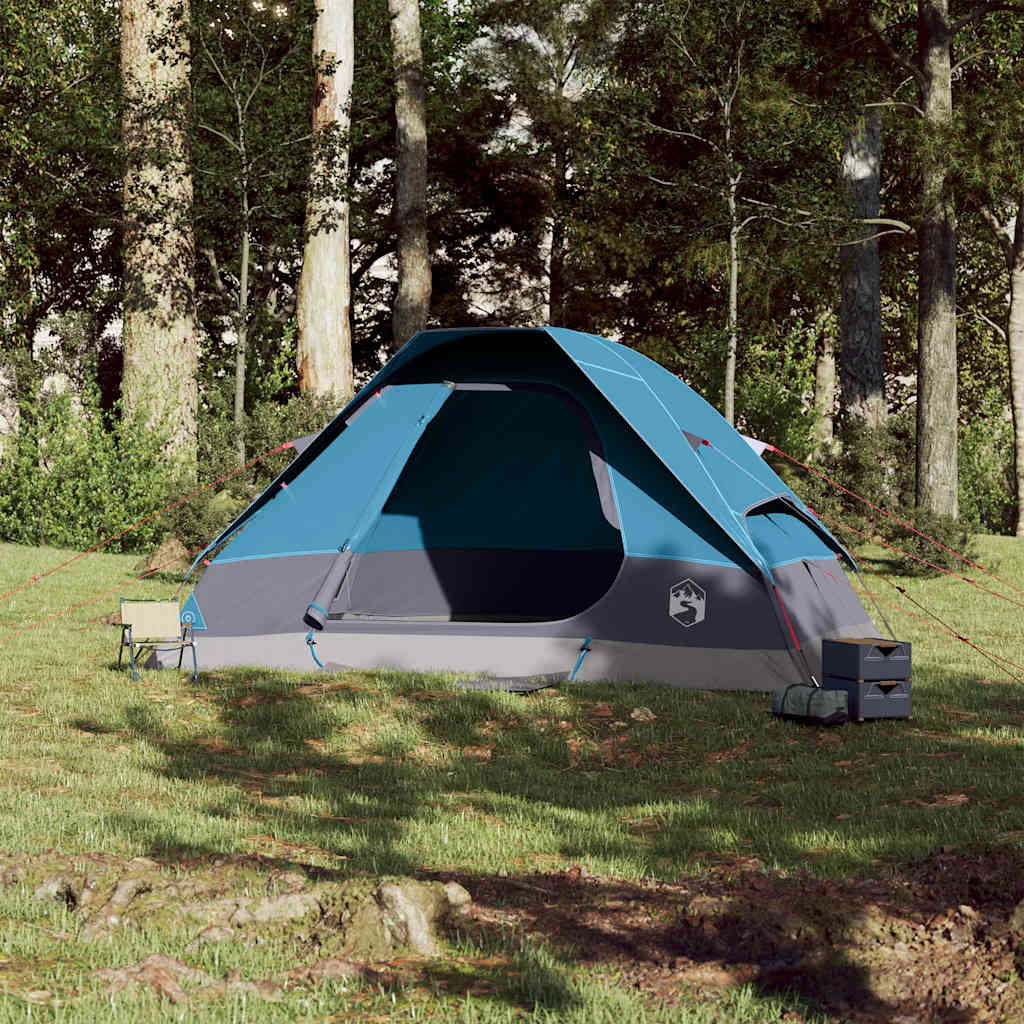 Vidaxl Dome Stan 6-person vodotěsná modrá