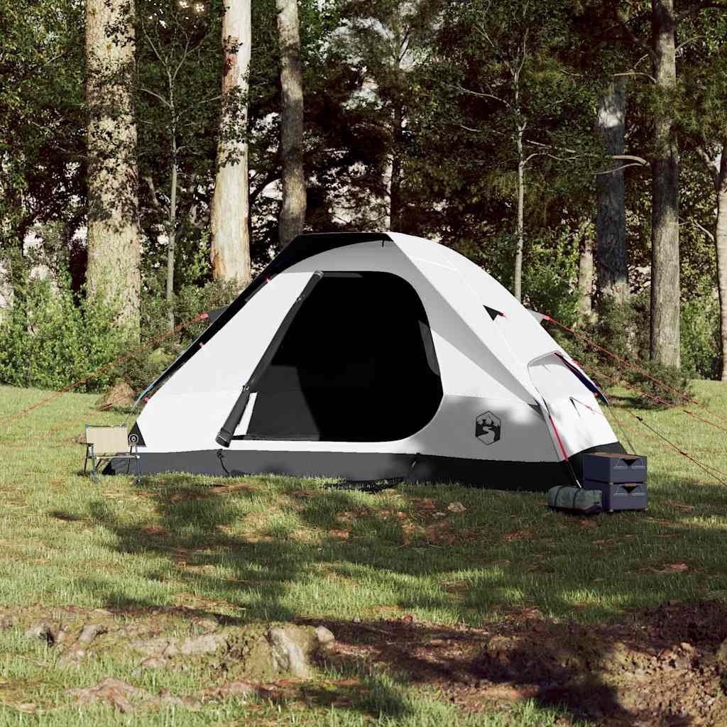 Vidaxl Dome Tenda Bianco di polvere impermeabile per 6 persone