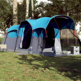 Vidaxl Tunnel tent for family 8-person waterproof blue